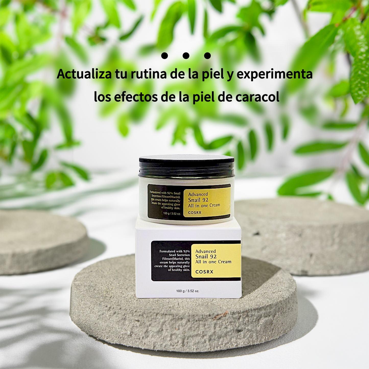 COSRX Snail 92 All in One Cream – Crema coreana con mucina de caracol