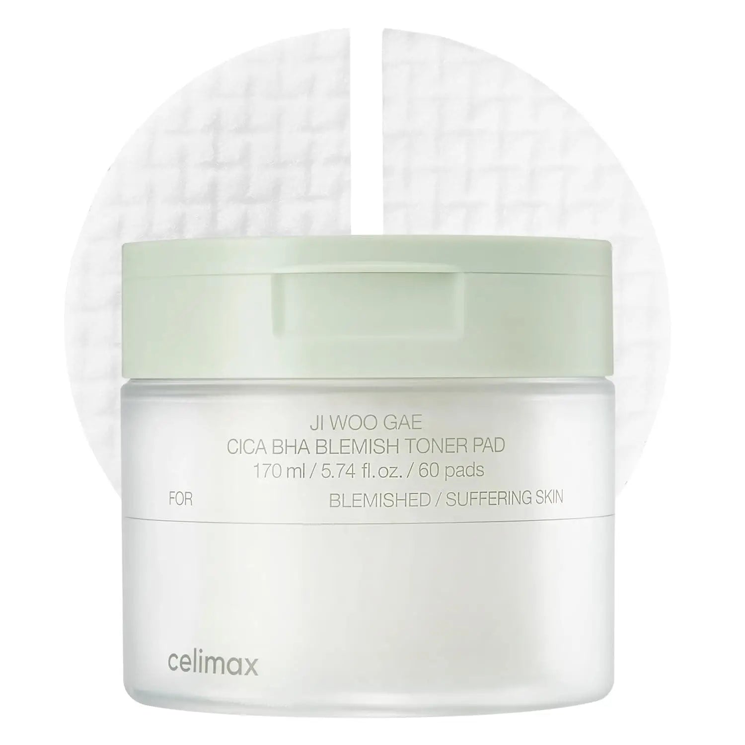 [CELIMAX] Ji Woo Gae Cica BHA Blemish Toner Pad - 170ml/60pcs CELIMAX