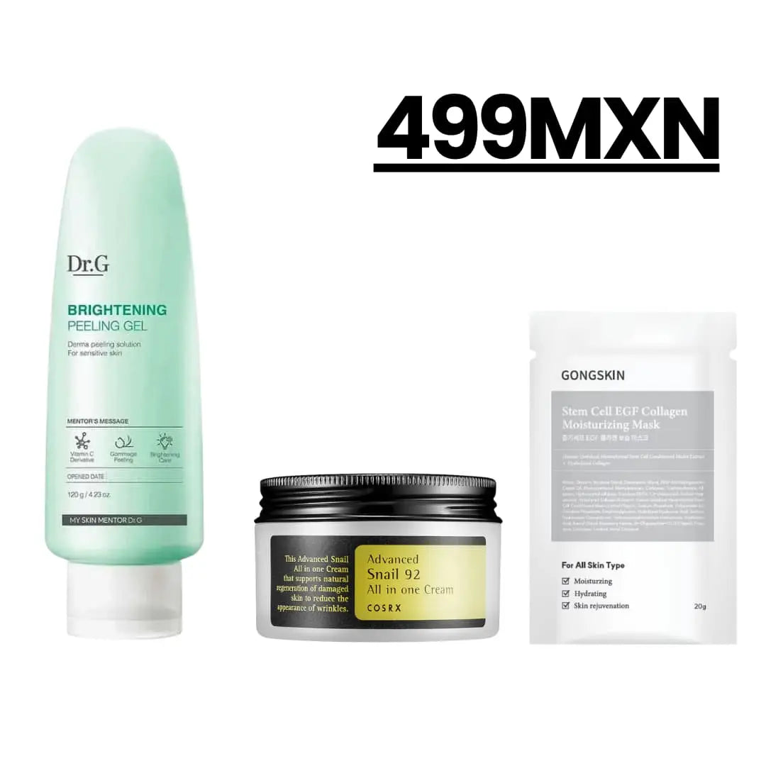 Set de Rutina de Exfoliación & Hidratación – Dr.G Peeling Gel + COSRX Snail Cream COSRX
