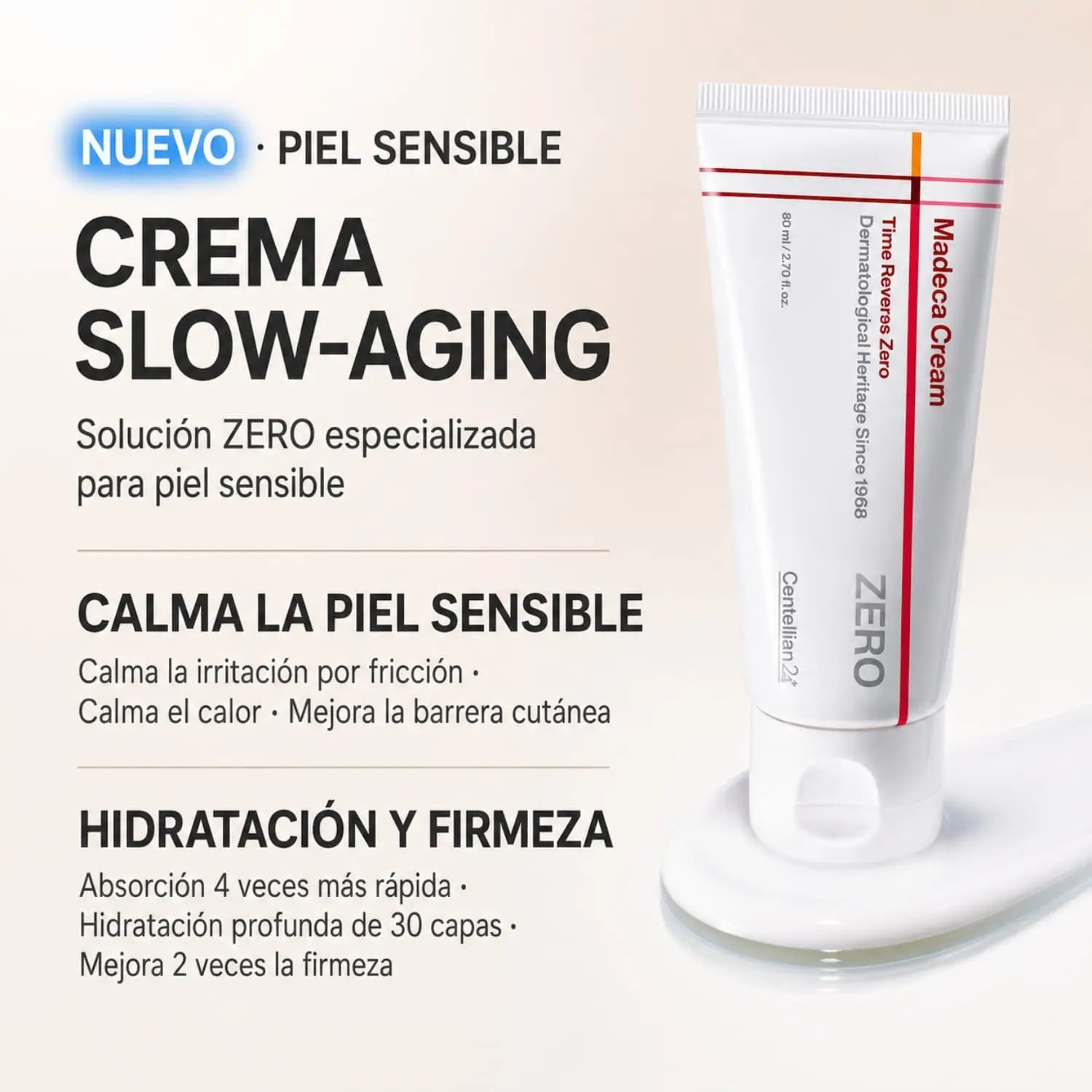 [CENTELLIAN24] - Madeca Cream Time Reverse Zero - 80ml de CENTELLIAN 24 | Skincare disponible en kosmic