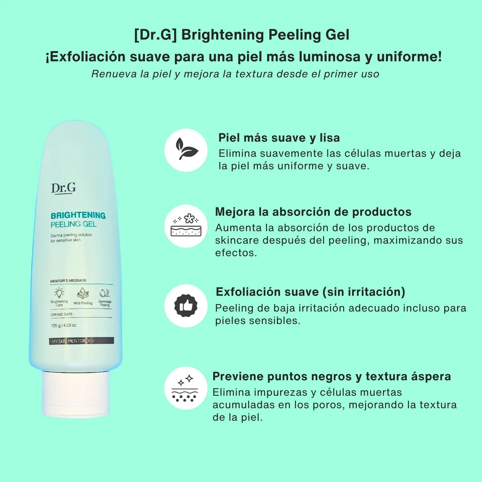 Combo Dr.G Peeling Gel + GongSkin Stem Cell Serum – Exfoliación y Revitalización de Dr.g | Skincare disponible en kosmic