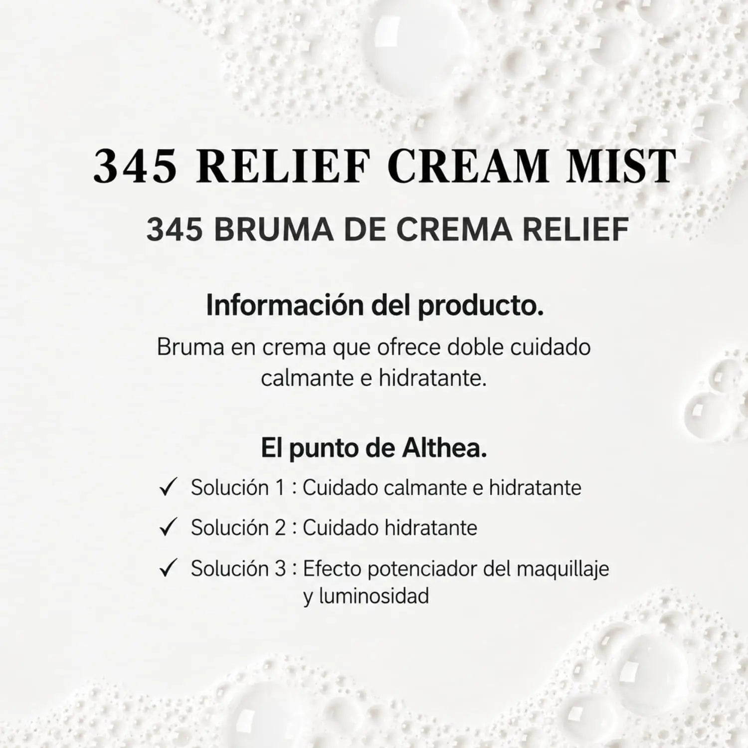 [Dr. AlTHEA] 345 Relief Cream Mist 100ml de DR. ALTHEA | Skincare disponible en kosmic