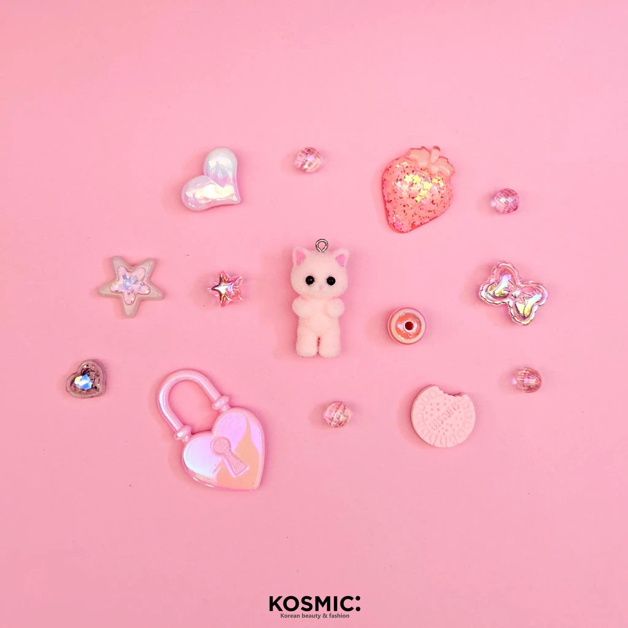 Kit de piezas Decoden de Gatito Rosa de Miraeya | Accessory disponible en kosmic