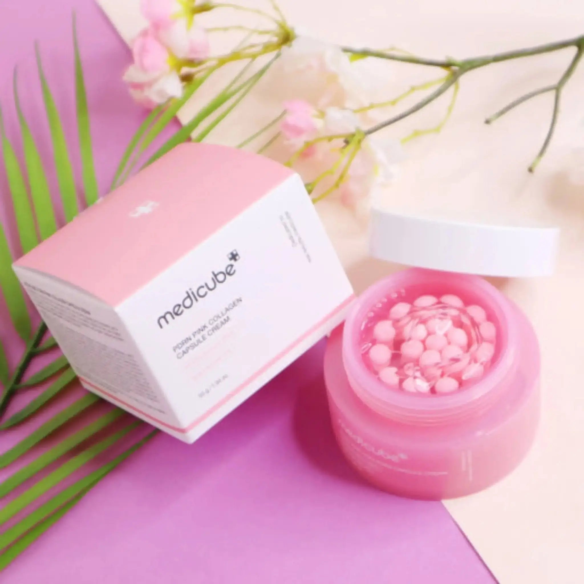 [MEDICUBE] Crema de Cápsulas de Colágeno Rosa con PDRN – 55g de Medicube | Skincare disponible en kosmic