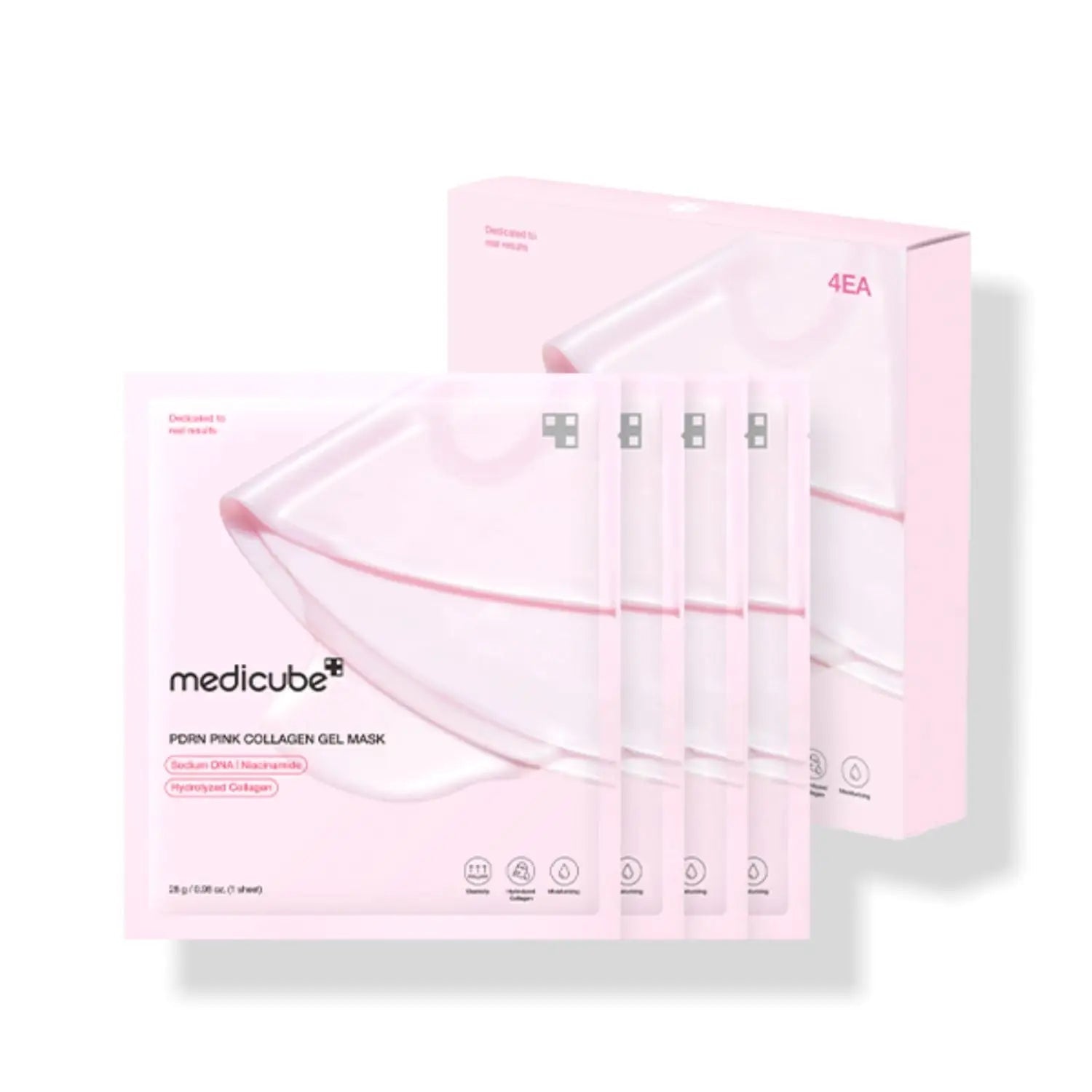 Medicube PDRN Pink Collagen Gel Mask – 4ea de Medicube | Skincare disponible en kosmic