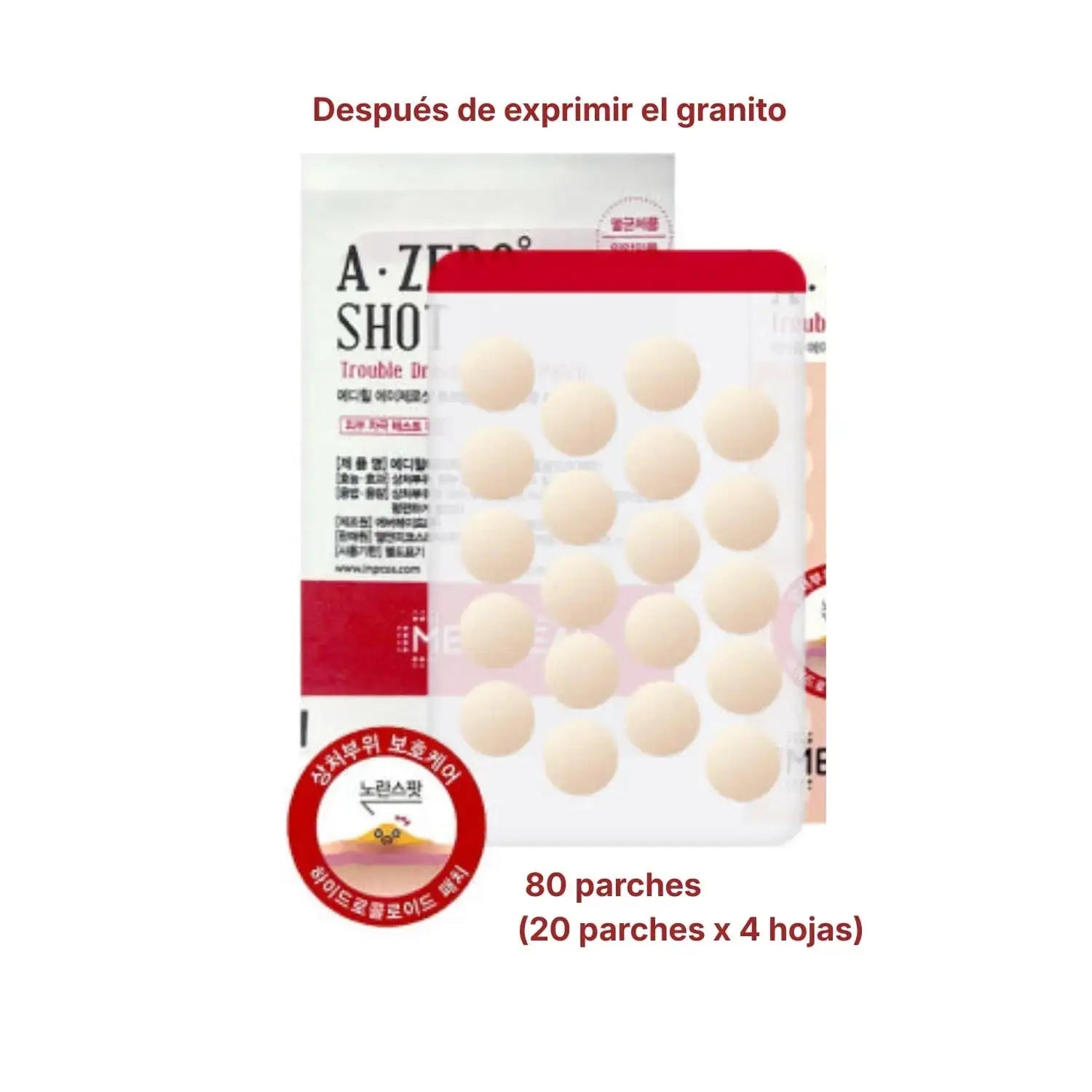 [MEDIHEAL] A - Zero Shot Parches Hidrocoloides para Acné 10mm – 80 piezas de mediheal | Skincare disponible en kosmic