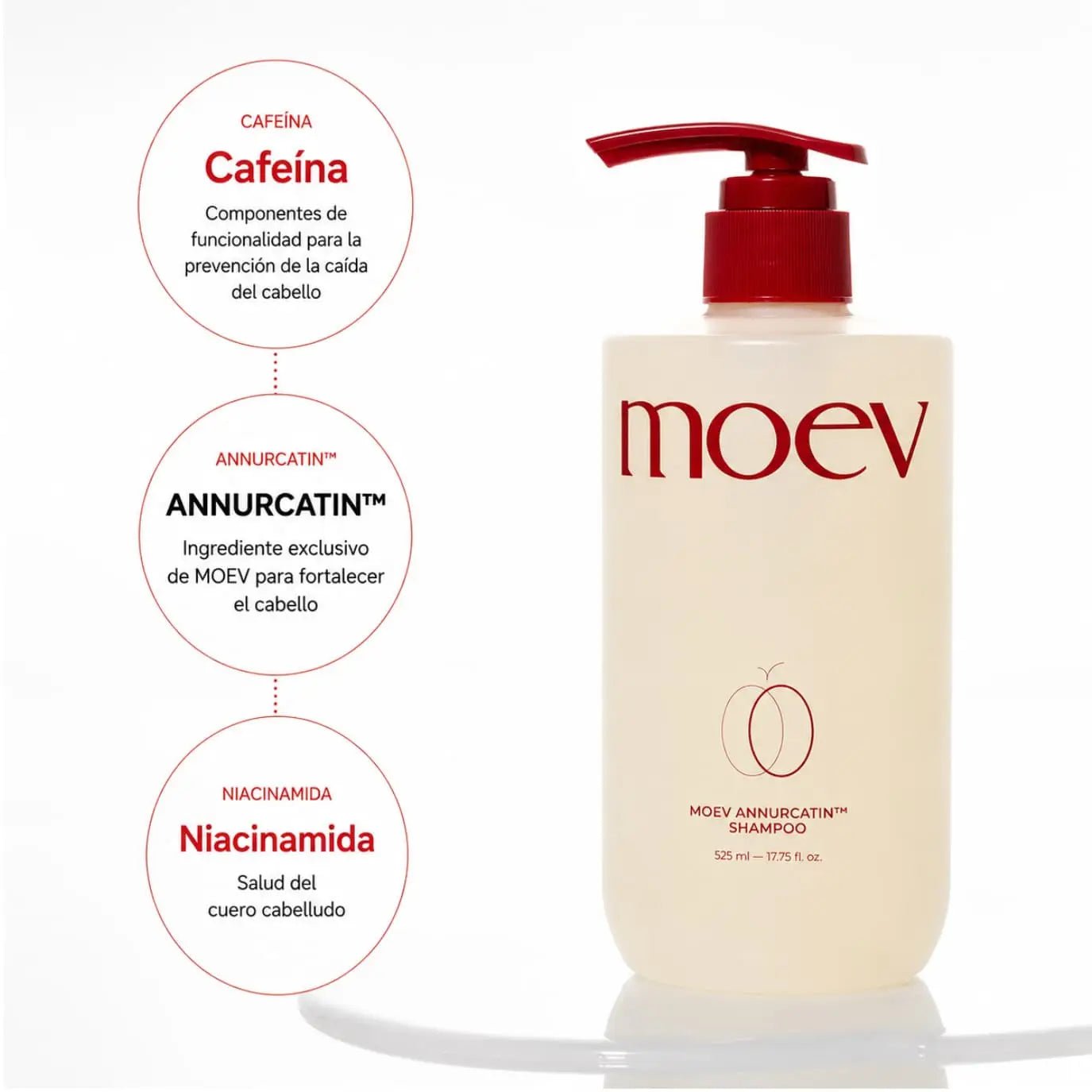 MOEV Annurcatin Shampoo 525ml de moev | Cuidado del Cabello disponible en kosmic