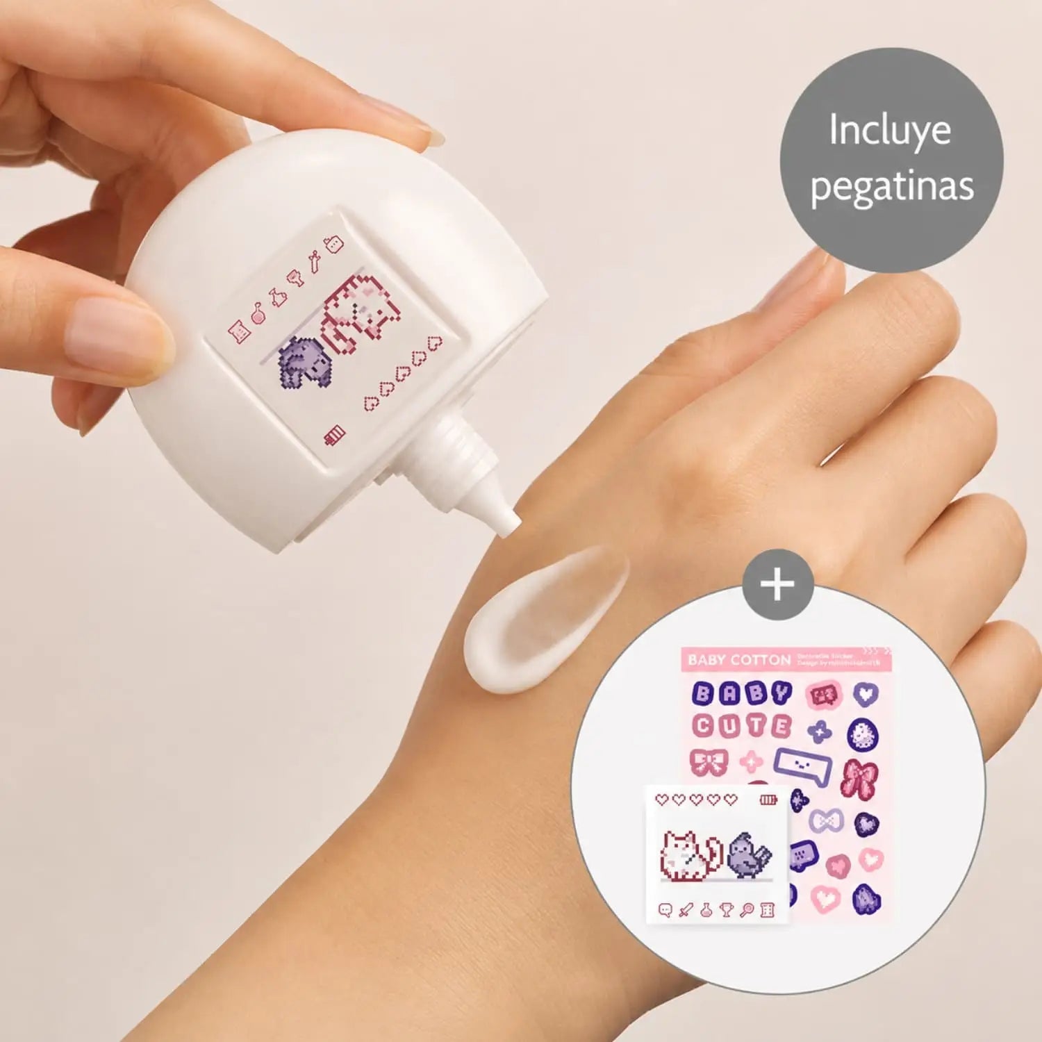 [MUMCHIT] Crema de Manos Baby Cotton 50 ml con Llavero de MUMCHIT | Skincare disponible en kosmic